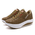 Zapatillas de Cuña para Mujer - Transpirables, Suela Gruesa y Cordones