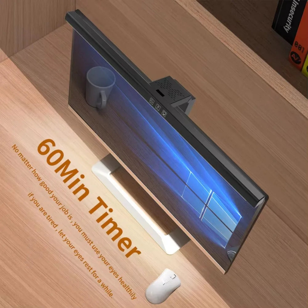 Barra de luz para Monitor de ordenador de 50cm, luces colgantes para pantalla, atenuación continua, lámpara de escritorio USB para estudio, luz de lectura, lámpara para Monitor de mesa