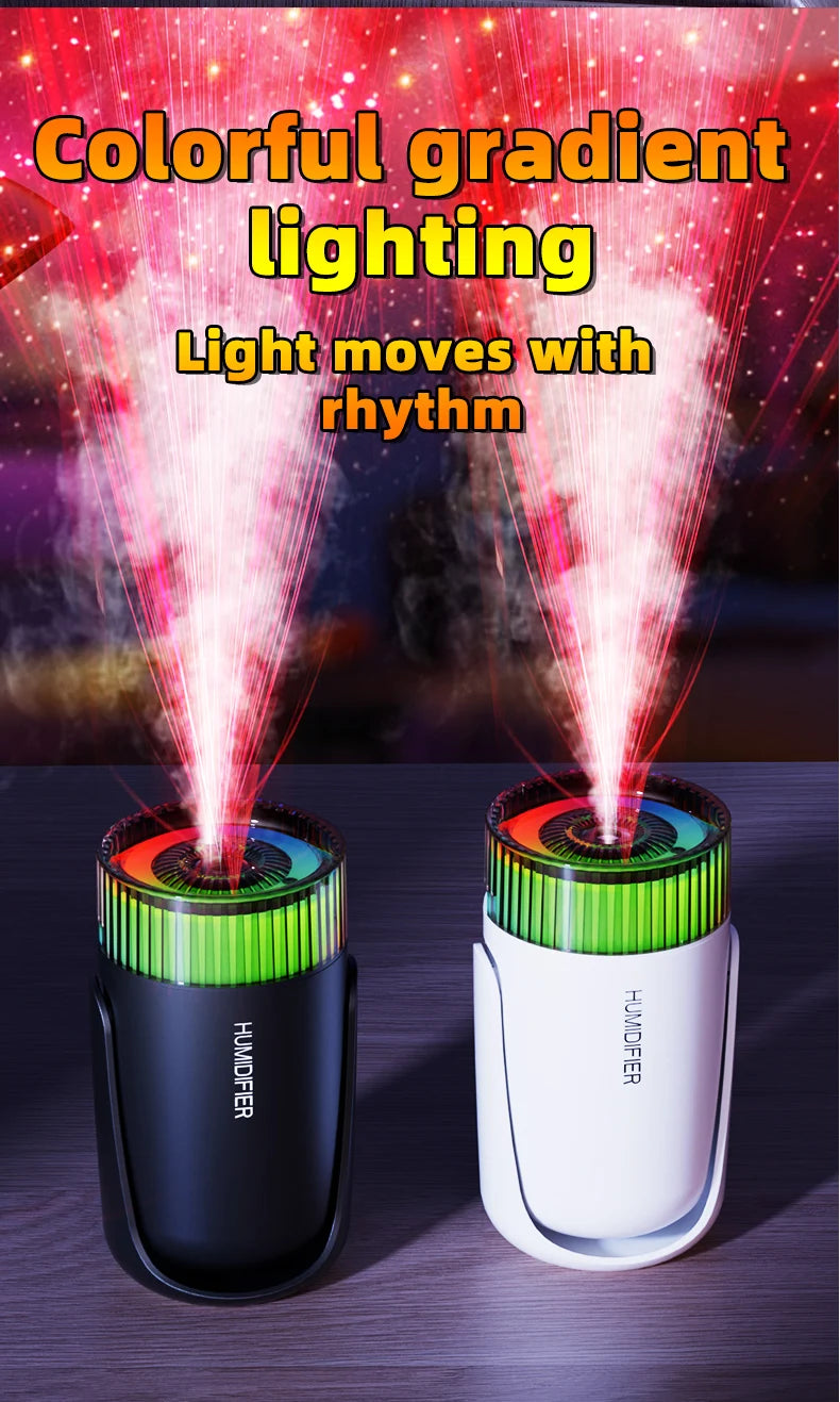En todo el cielo, luz del cielo estrellado, humidificador montado en vehículo, spray delicado, luz degradada colorida, adecuado para la sala de estar