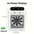 Ventilador humidificador de escritorio USB, tanque de agua, Mini enfriador de aire, dispositivo de refrigeración portátil, batería de litio de 1800mAh, ventilador de operación de bajo voltaje