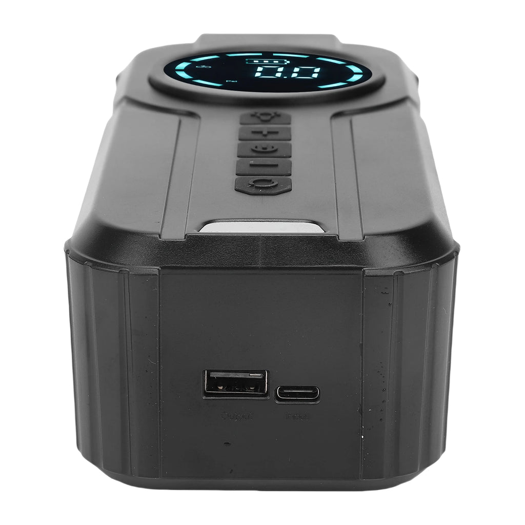 Compresor de Aire Portátil con Arranque de Emergencia y Banco de Energía 10000mAh