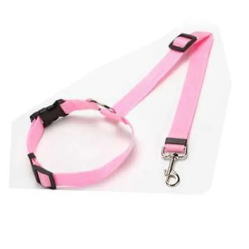 Cinturón de Seguridad para Mascotas con Arnés Ajustable de Nailon