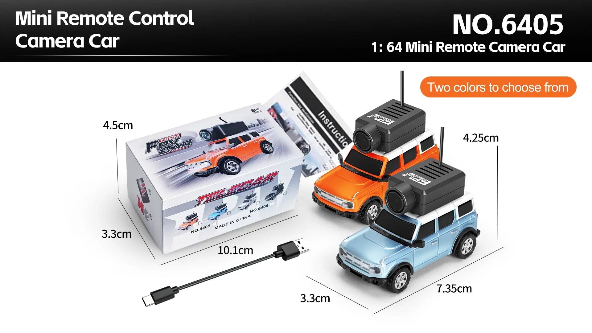 Auto RC WLtoys 1/64 Mini SUV con Cámara FPV 720P y Control por App