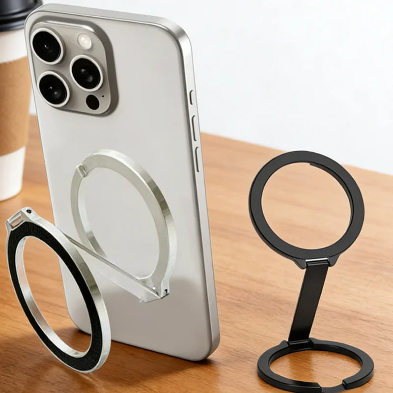 Soporte Magnético Universal Plegable de Doble Cara para Teléfono, Compatible con Magsafe, para Gimnasio, Caminadora, Coche, Soporte Plegable para Smartphone