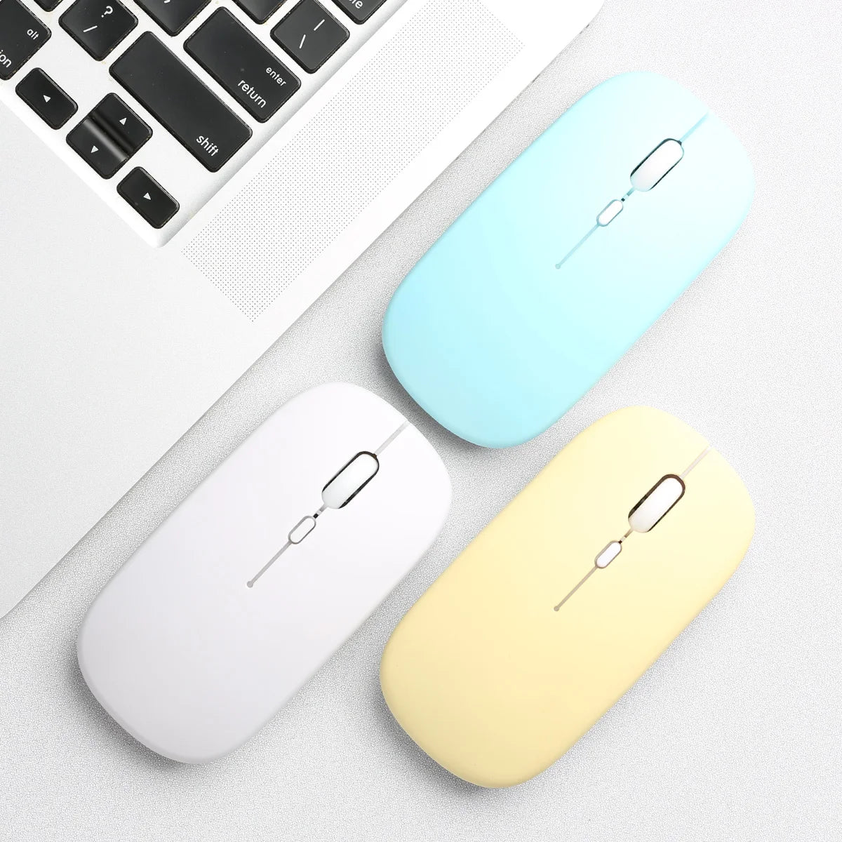Ratón inalámbrico compatible con Bluetooth para iPad, Samsung, Huawei, Android, Windows, tableta, batería, ratón para ordenador portátil