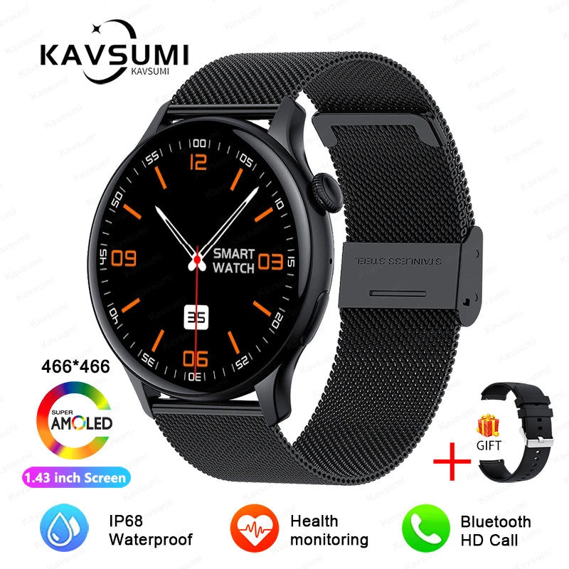 Reloj Inteligente NFC para Mujer con AMOLED, GPS y Llamadas Bluetooth