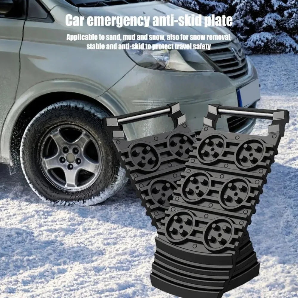 Tablero de Escape de neumáticos de coche, cadenas antideslizantes de emergencia, alfombrilla de tracción, pistas de recuperación, cadena de nieve, pala, rampas, almohadilla de ruedas