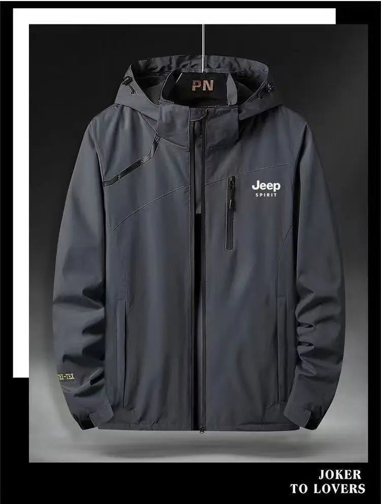 Chaqueta de Exterior JEEP Spirit para Hombre con Capucha Desmontable