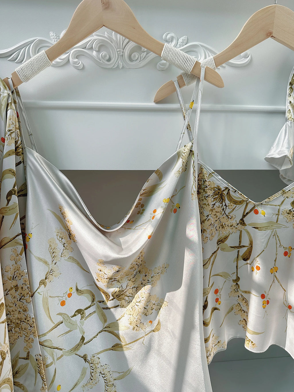 Conjunto de Pijama 5 Piezas con Estampado Floral para Mujer