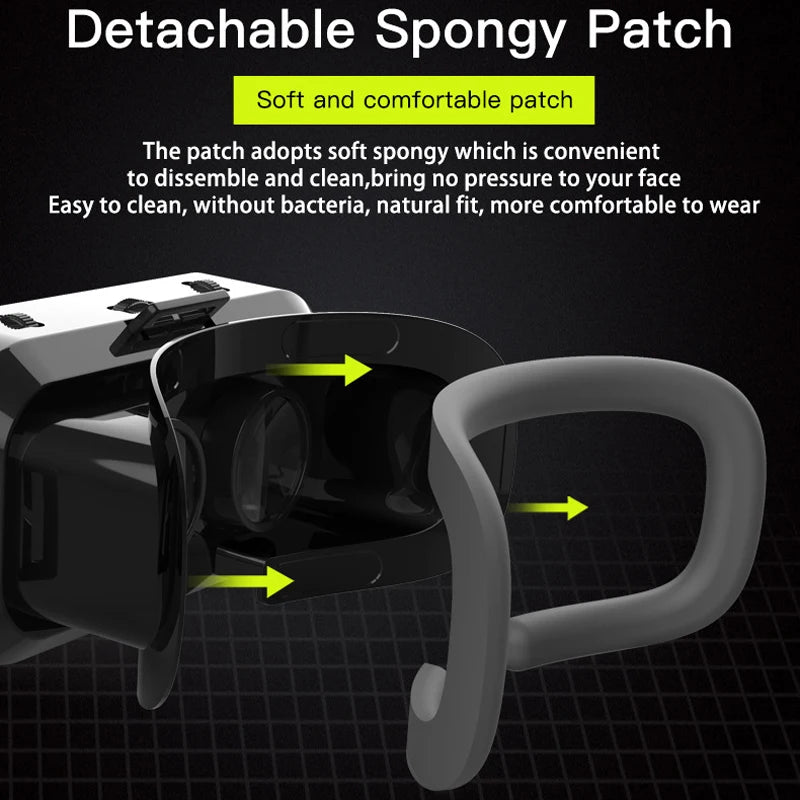 Gafas VR de realidad Virtual 3D para teléfonos inteligentes móviles, auriculares de 7 pulgadas, casco, juego Wirth Real Viar, lentes para dispositivos móviles
