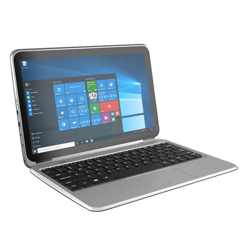 Tablet PC 2 en 1 con Windows 10, pantalla IPS de 11.6 pulgadas y resolución 1366*768, teclado acoplable, 2GB de RAM DDR, 64GB de ROM, procesador Intel Atom x5-8300 y batería de 9000mAh.