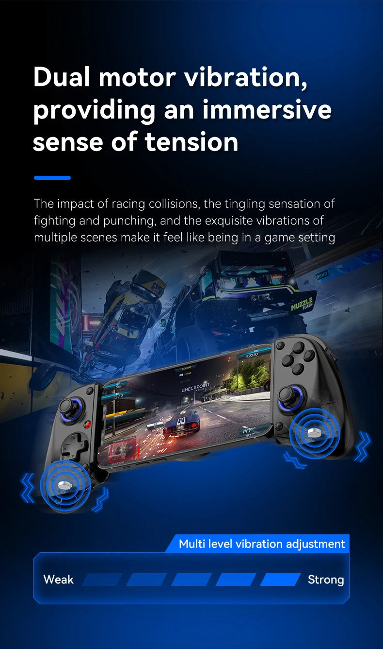 Mando de juegos con Control Bluetooth para Switch PS4, PS3, Xbox, iPhone, IOS, Android, teléfono móvil, PC, controlador inalámbrico para juegos