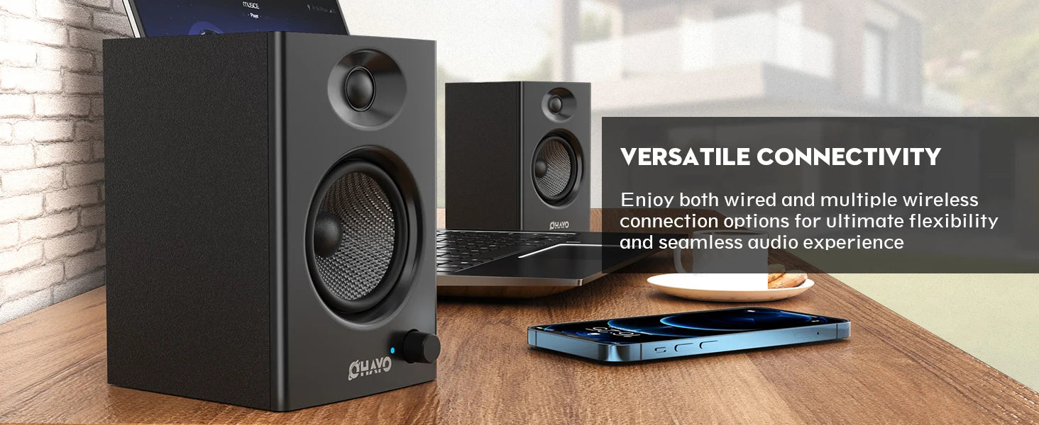 OHAYO Altavoces de Estantería Activos 60W Bluetooth