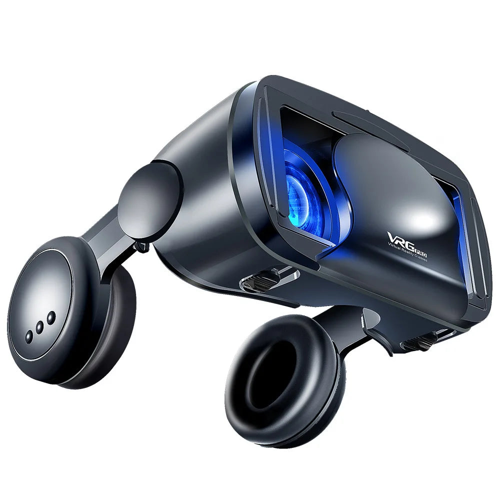 VRG Pro 3D gafas de realidad Virtual VR dispositivos auriculares Viar gafas lentes de casco inteligentes para teléfonos inteligentes visor dispositivos móviles