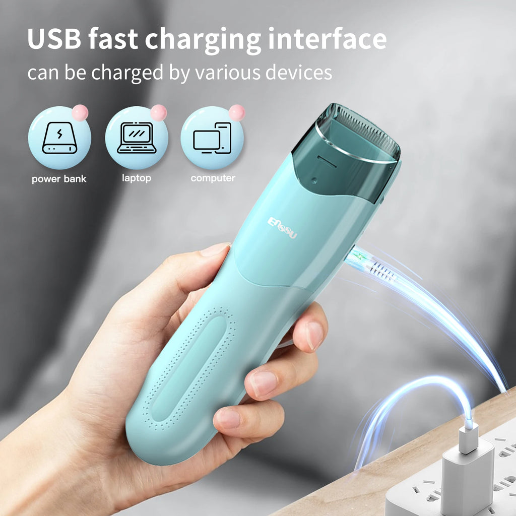 Cortapelos al vacío para niños y niños pequeños, recortador de pelo profesional, Kit de corte de pelo eléctrico, Máquina para cortar cabello recargable