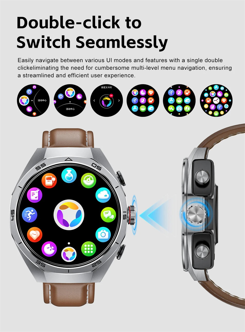 Smartwatch LIGE 2 en 1 con auriculares TWS, llamadas Bluetooth y monitor de salud
