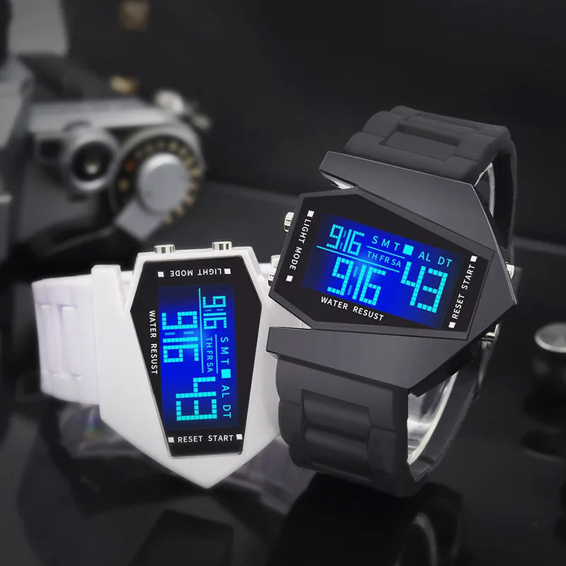 Reloj Digital Infantil Deportivo Luminoso Resistente al Agua