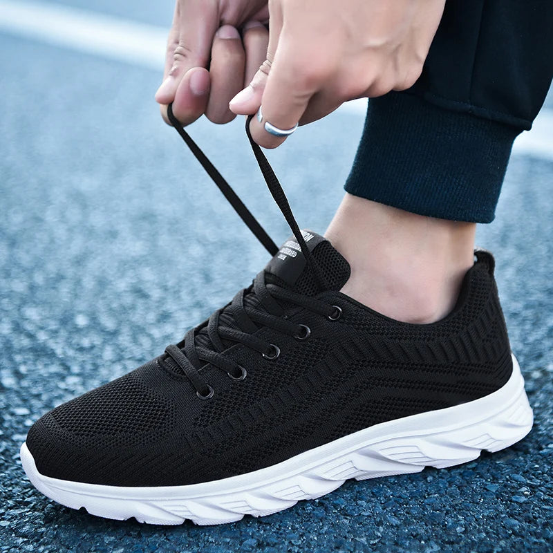 YRZL Zapatillas para correr para hombre, zapatillas deportivas ligeras a la moda, zapatillas transpirables para caminar, zapatillas deportivas cómodas para hombre