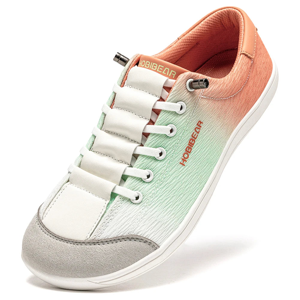 HOBIBEAR Zapatos de malla con punta ancha para hombre, zapatillas sin cordones, transpirables, ligeras, para caminar, con efecto tie-dye, unisex