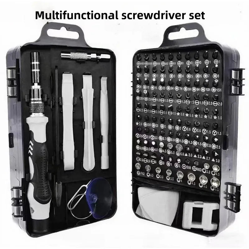 Kit de destornilladores de precisión 115 piezas con puntas intercambiables
