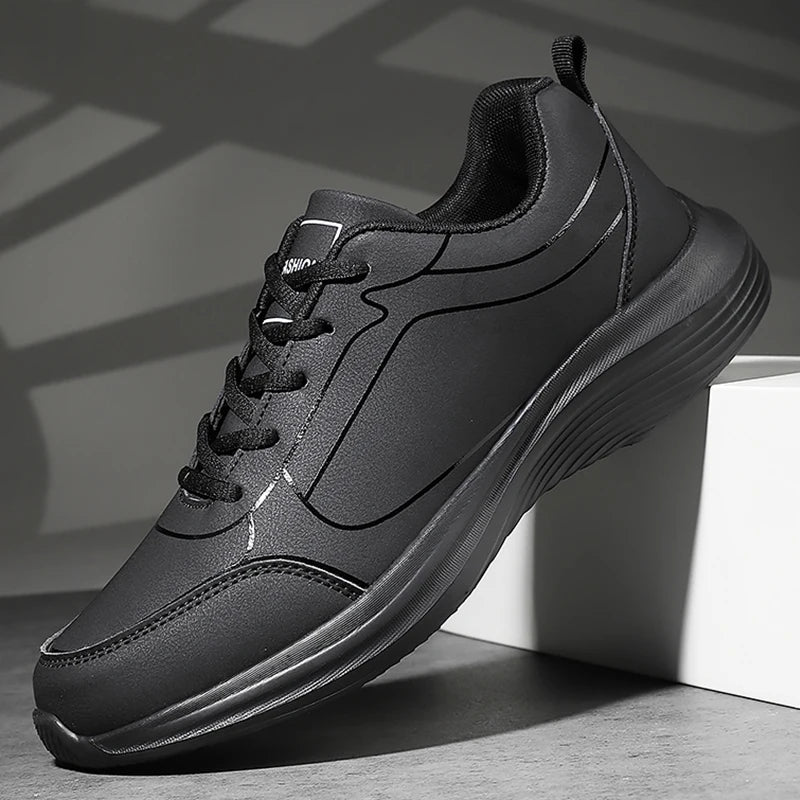 Nuevos zapatos para correr para hombre, zapatillas cálidas de invierno para hombre, zapatos antideslizantes transpirables para caminar para hombre, zapatos informales suaves con cordones, ligeros