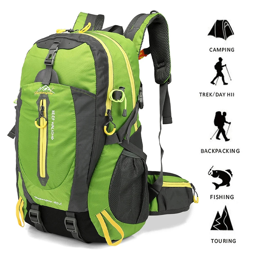 Mochila de Viaje para Camping, Senderismo, Portátil, Mochila de Trekking, Escalada, para Hombres y Mujeres, Suministros de Senderismo