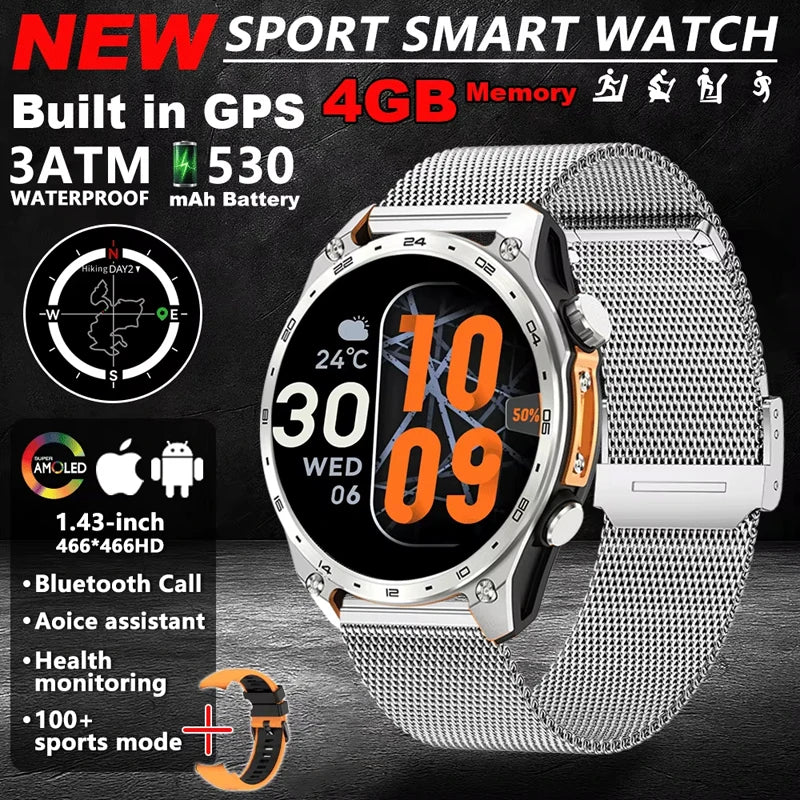 Reloj Inteligente HD300 Pro con GPS Offline, Memoria 4GB y Linterna