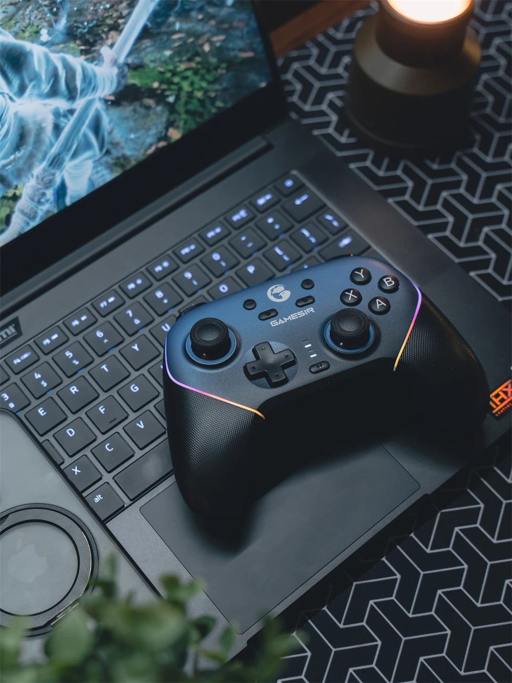Gamepad GameSir Super Nova Bluetooth con base de carga controlador de juegos inalámbrico para Nintendo Switch 2 iPhone Android teléfono PC