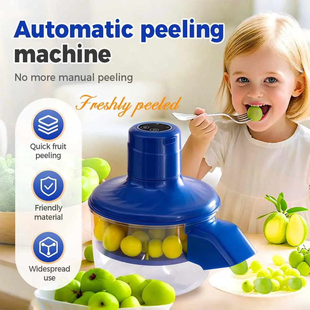 Pelador de frutas eléctrico, pelador recargable, pelador portátil de uva/tomata/aglio, herramientas de cuchillo para pelar frutas