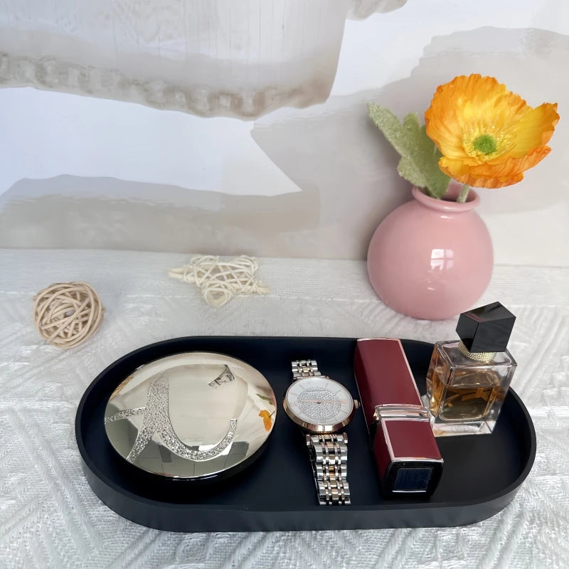 Bandeja de almacenamiento de silicona para baño, cocina, salón, tocador, llaves, cosméticos, anillos, bandeja de almacenamiento