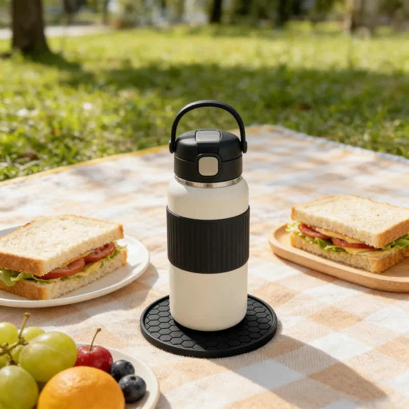 6 piezas de estilos variados, compatibles con bebidas frías y calientes, base antideslizante, lavables, ligeros y que ahorran espacio, esenciales para el hogar.