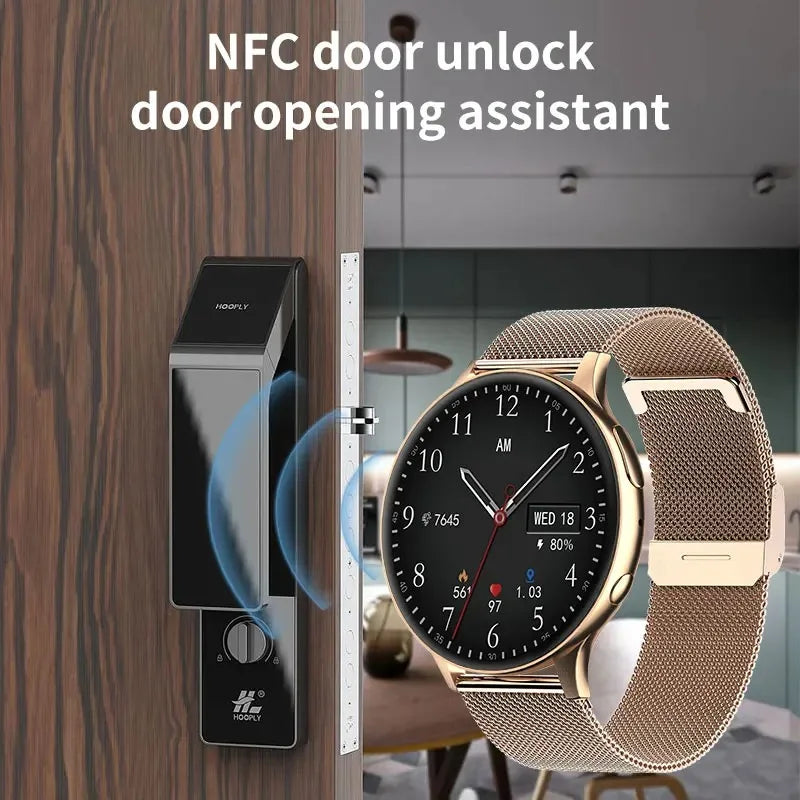LIGE Reloj Inteligente Mujer NFC Bluetooth