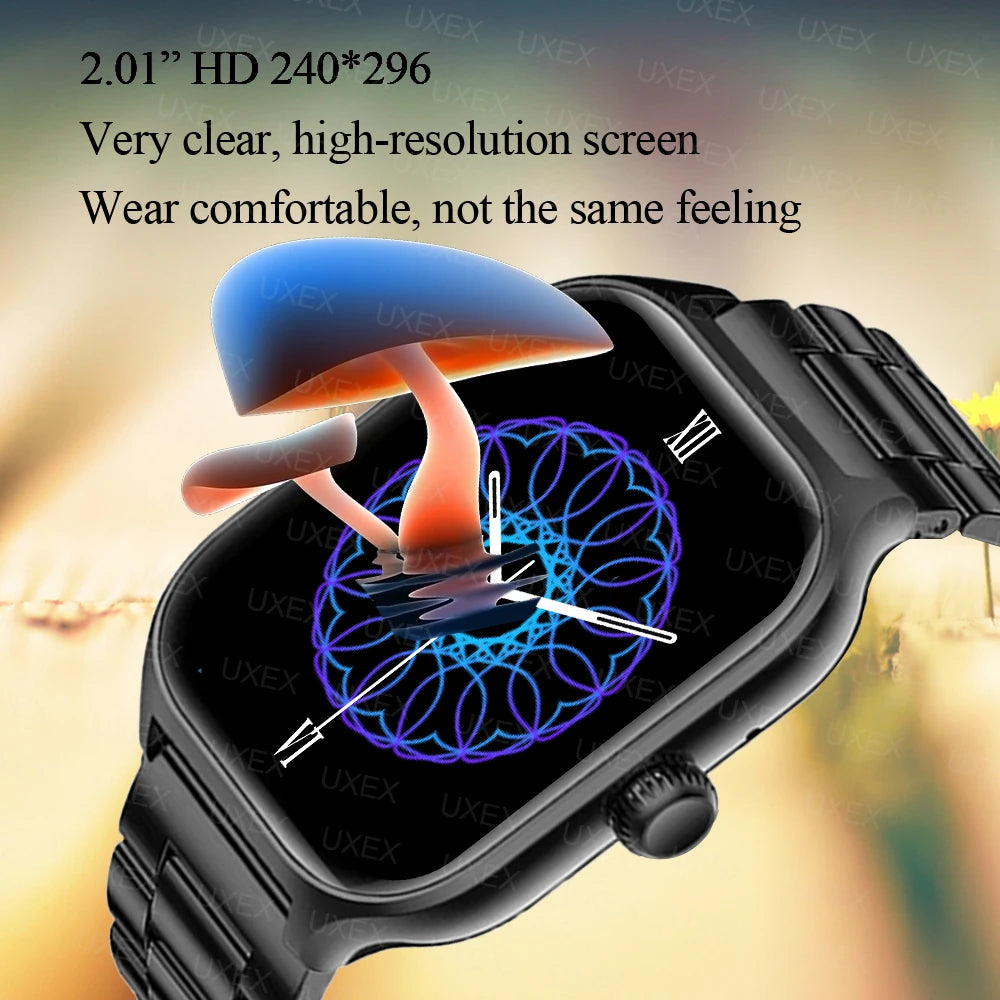 Reloj inteligente Plus para hombres y mujeres, reloj deportivo con pantalla completamente táctil, llamada Bluetooth, teléfono Android, reloj inteligente multidial Digital