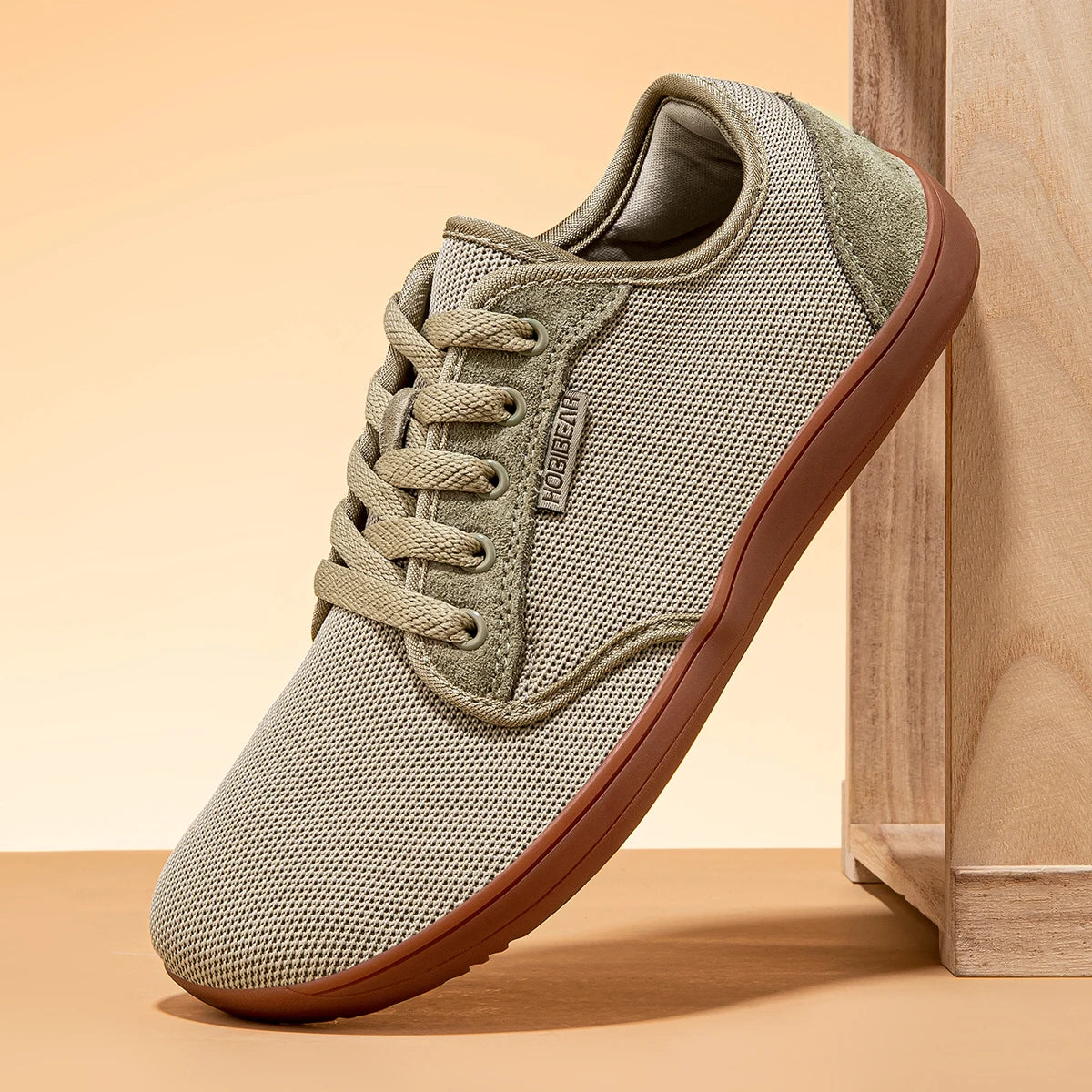 HOBIBEAR Zapatos minimalistas descalzos Unisex Punta ancha Zero Drop Zapatillas para caminar Zapatos ligeros y transpirables de malla