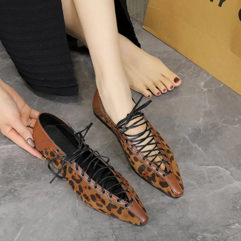 Zapatillas Deportivas para Mujer, Ligeras, Transpirables, con Cordones, Punta en Pico, Estilo Retro Casual para Uso Diario y Estilo Urbano