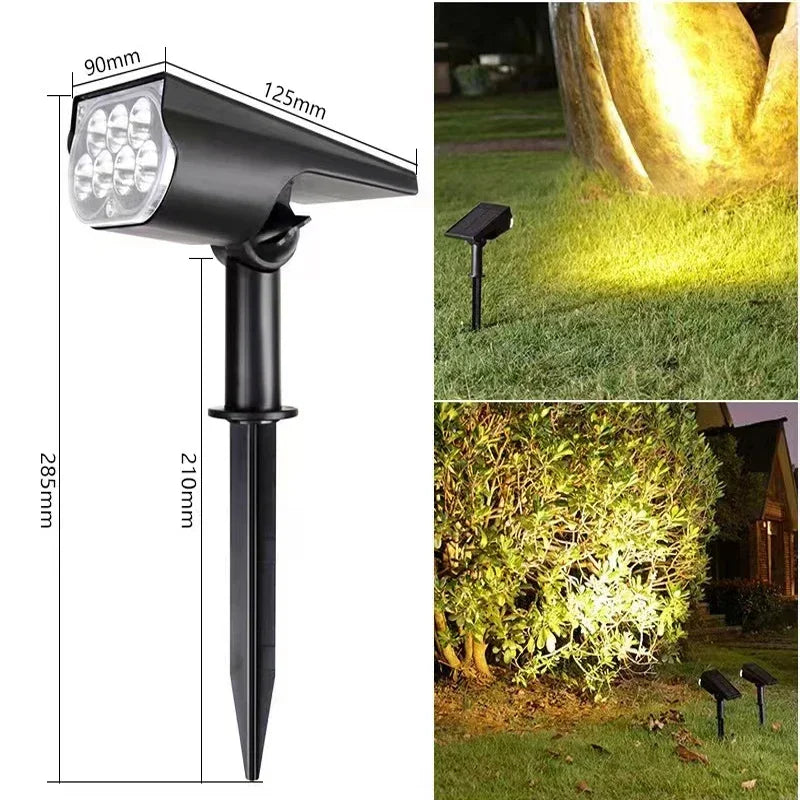 Foco Solar LED Pared Exterior IP65 Impermeable Jardín