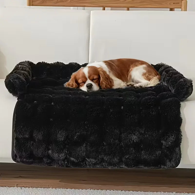 Cama de Felpa de Lujo para Mascotas – Piel Sintética Suave