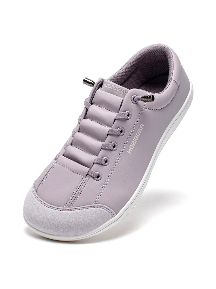 HOBIBEAR zapatos descalzos Unisex punta ancha zapatillas de deporte de cuero Artificial Zero Drop Slip On zapatos cómodos ligeros al aire libre