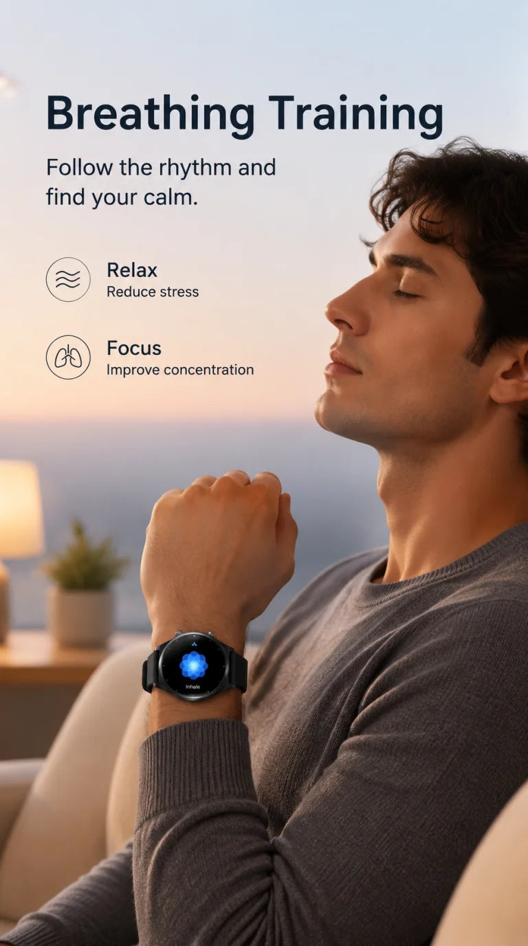 GEJIAN Reloj Inteligente ECG HRV IP67