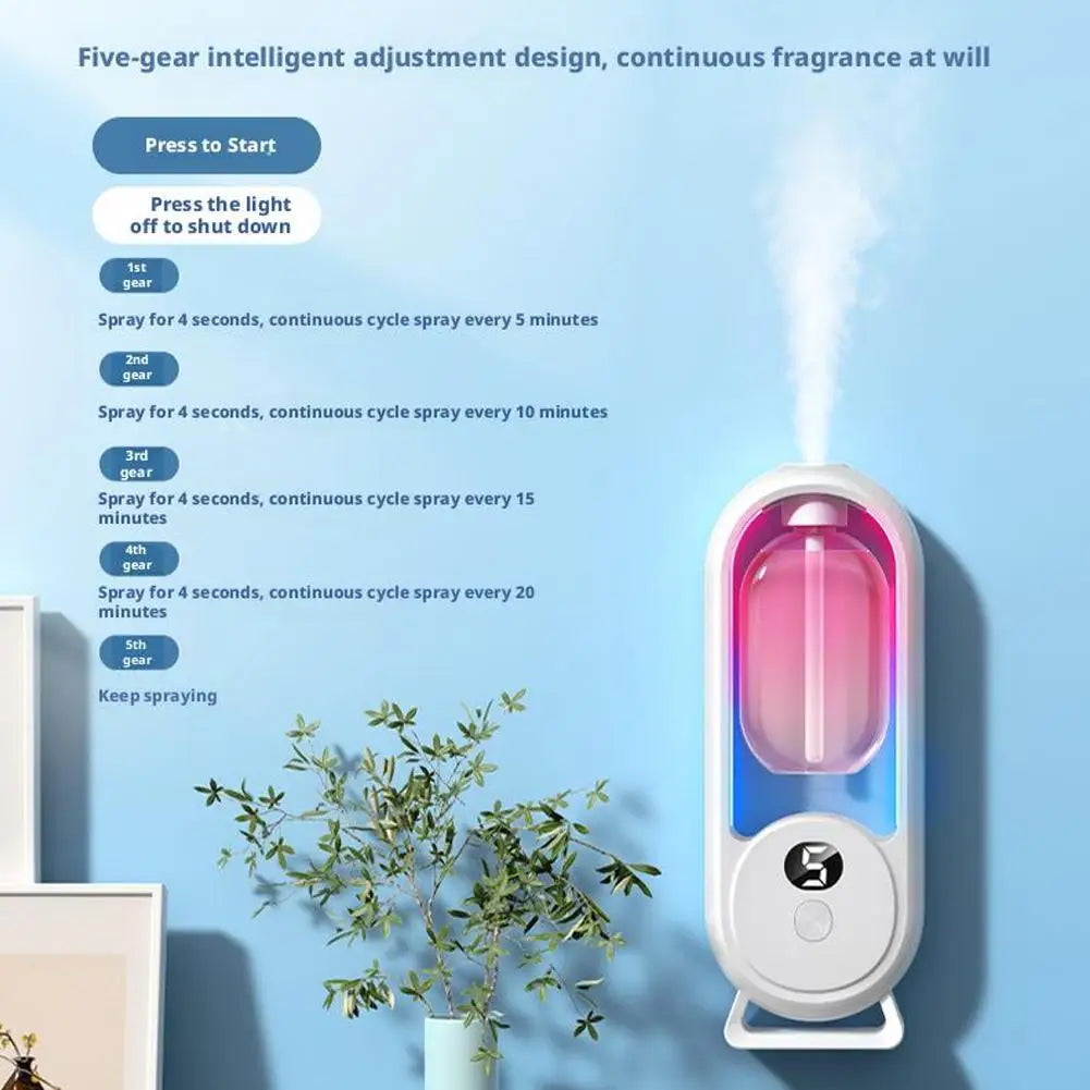 Dispositivo automático de aromaterapia, ambientador para el hogar, máquina de aromaterapia, difusor de aceites esenciales, humidificador recargable