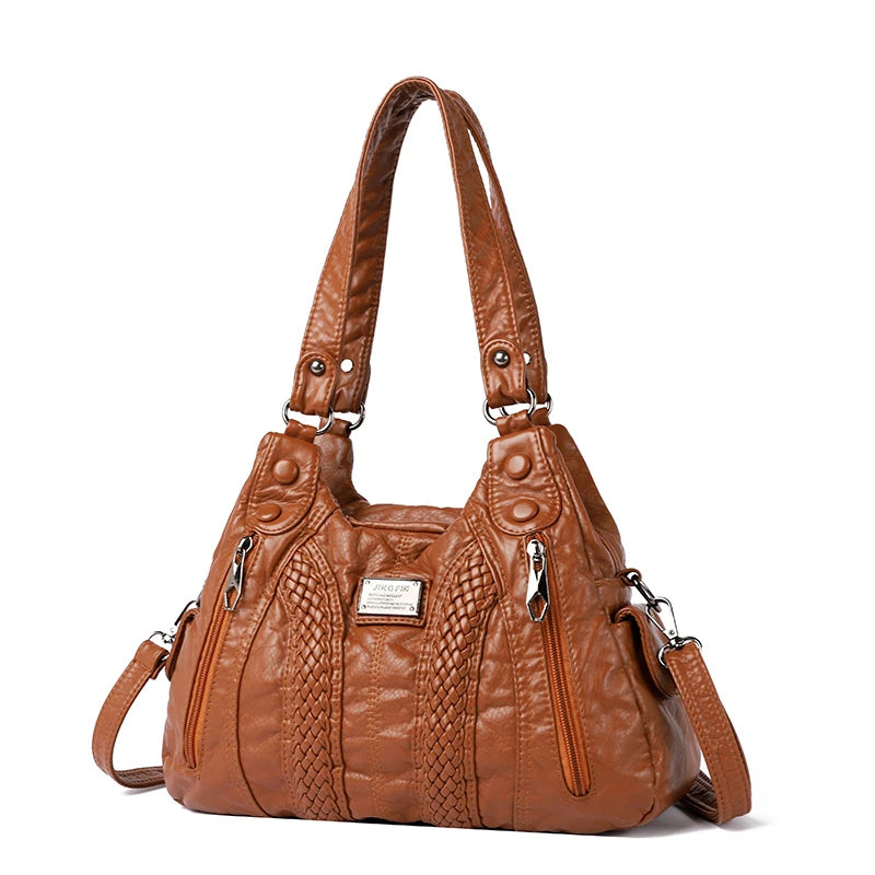 Bolso Cruzado Retro para Mujer de Cuero Sintético