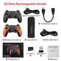 Consola de Juegos Portátil X2 Ultra Pro Retro con 64GB/128GB, Video 4K, Control Inalámbrico, Compatible con Formatos de Juego FC y GBC