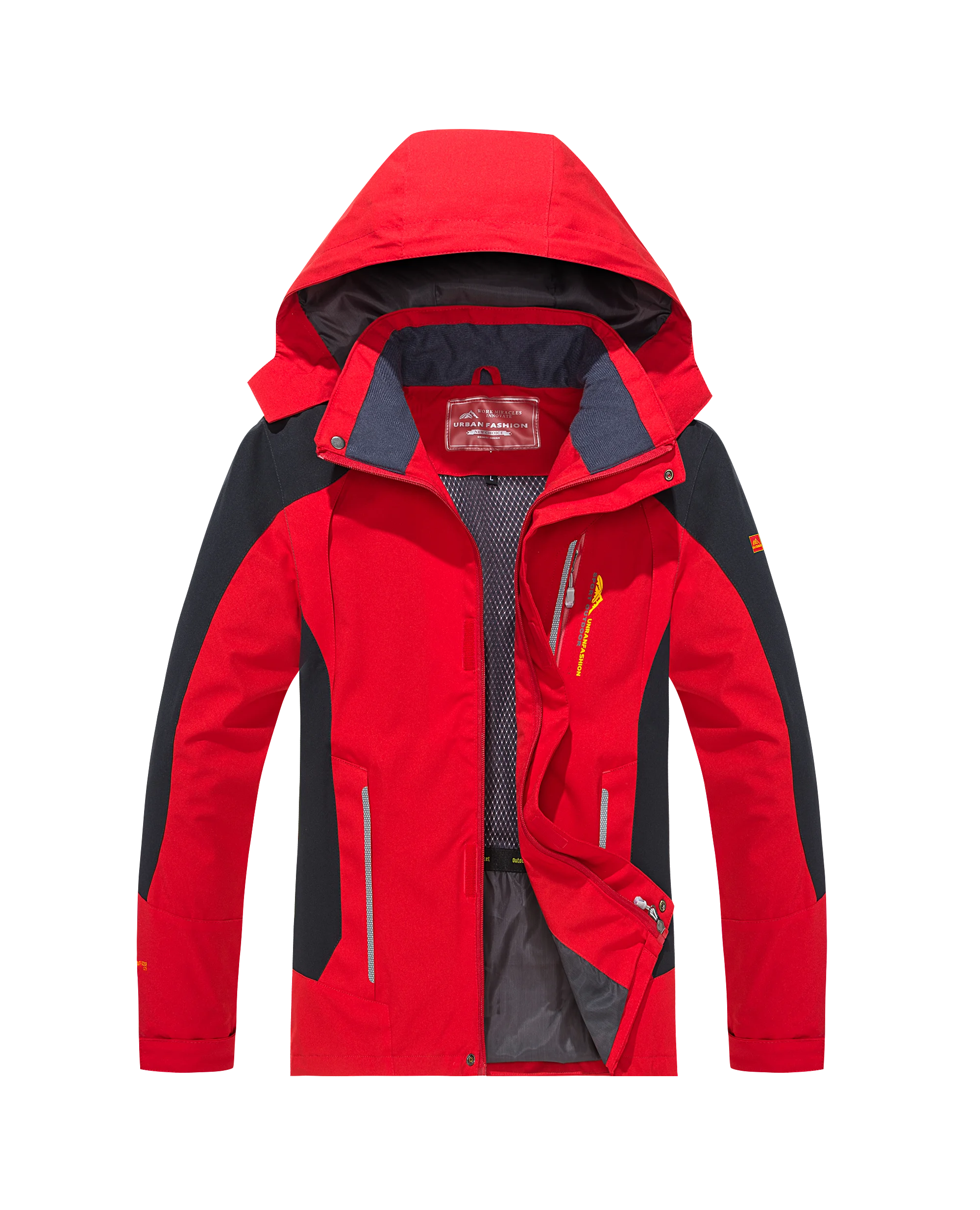 Chaqueta de Senderismo Impermeable para Hombre, Cortavientos, Outdoor
