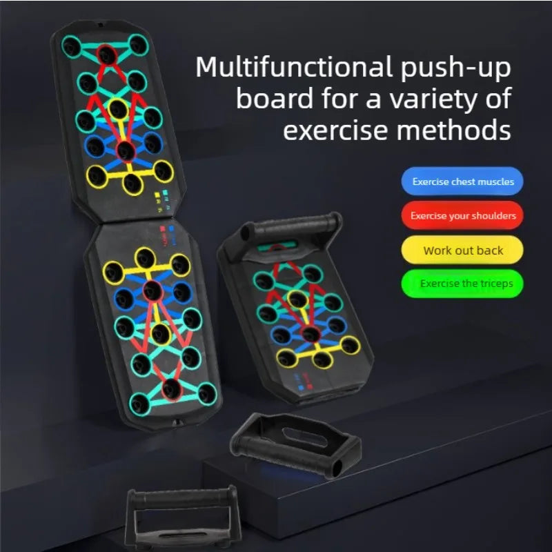 Tabla de flexiones plegable multifuncional para fitness en casa o exteriores