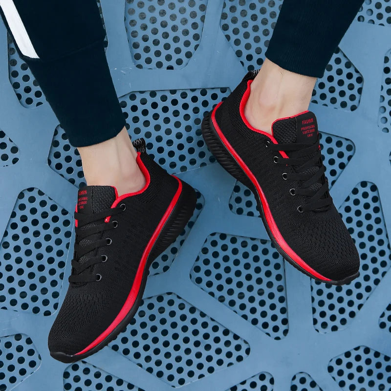 Zapatillas de correr para hombre, zapatos deportivos ligeros para caminar, zapatos informales transpirables de malla clásica, mocasines de moda para hombre, zapatillas de deporte para hombre