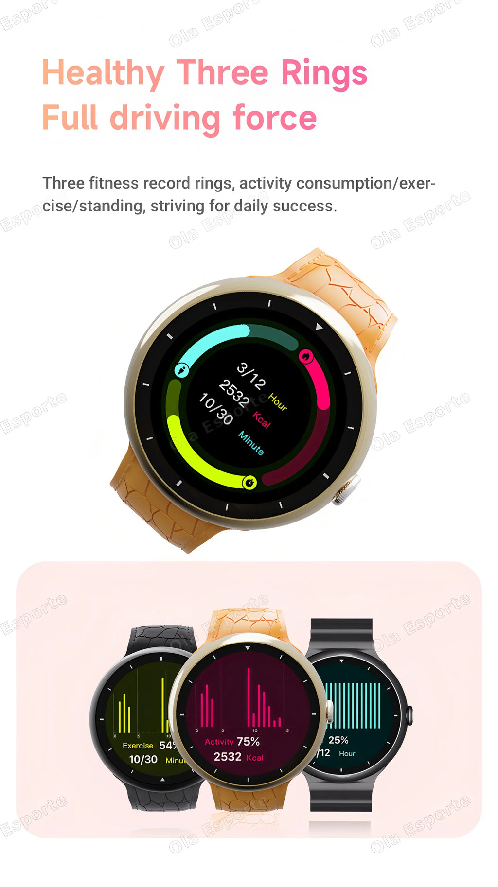 Reloj inteligente para hombre, pantalla AMOLED de 1,52 pulgadas, llamada BT, GPS, rastreador de actividad/deporte, Monitor de salud, reloj inteligente con carga inalámbrica