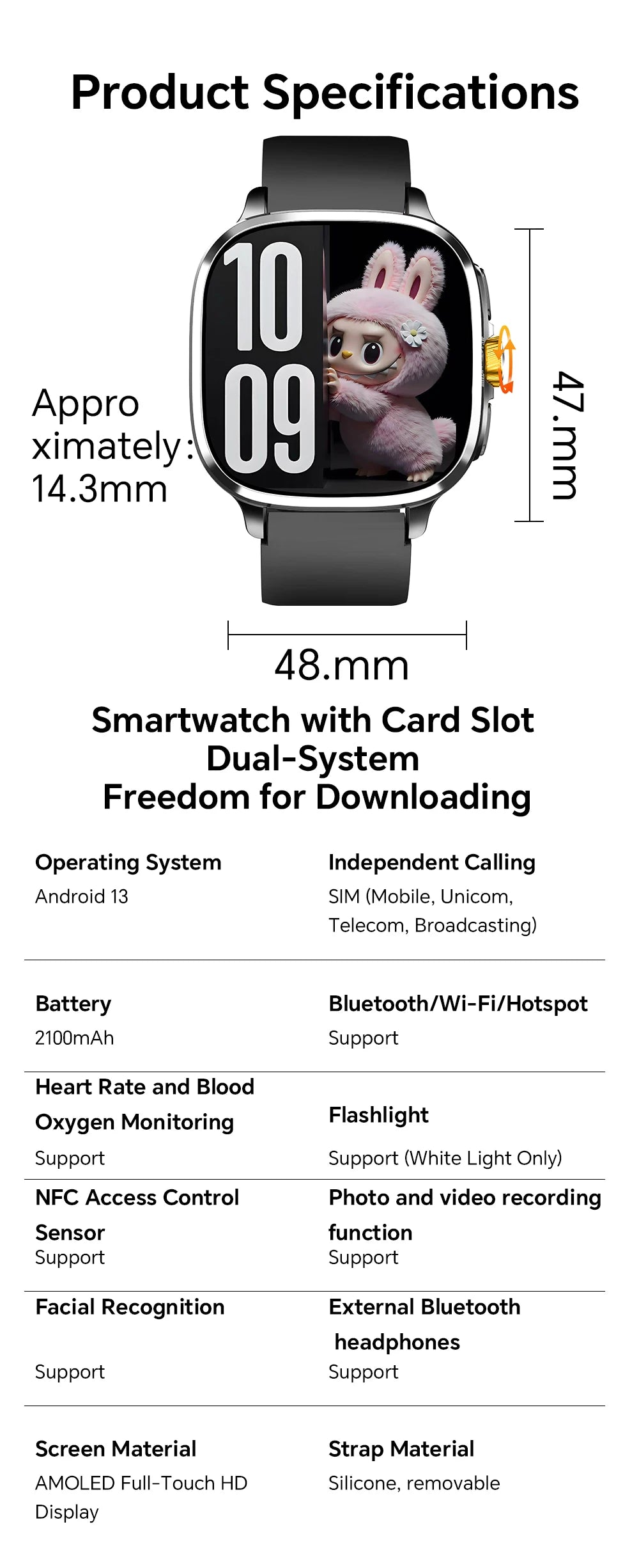 Reloj Inteligente S99 5G Android AMOLED