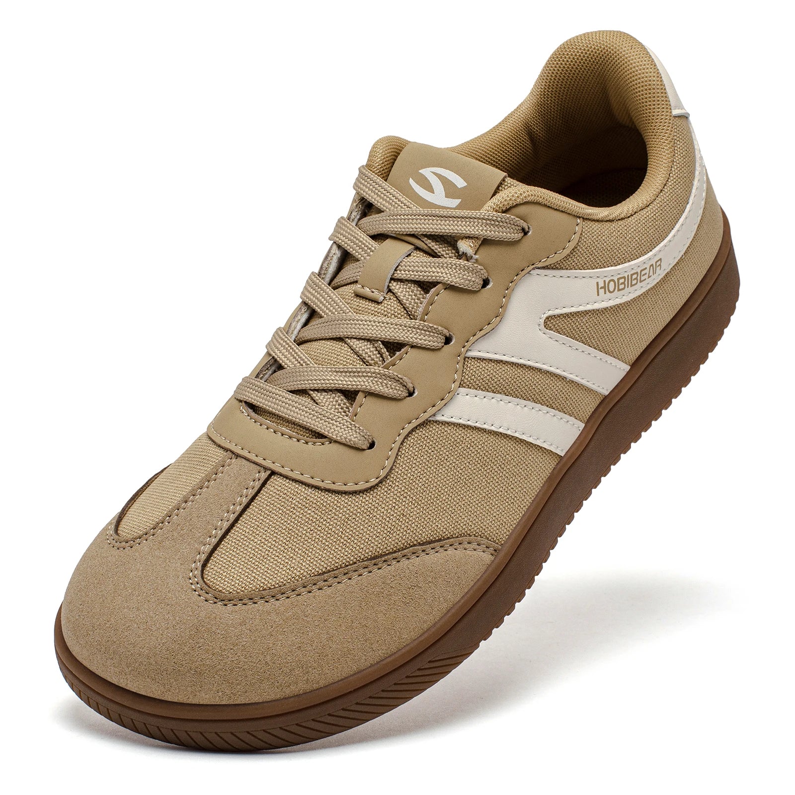 HOBIBEAR Zapatos de punta ancha para hombre y mujer, zapatillas de deporte de tela minimalista con cordones, zapatos casuales para caminar