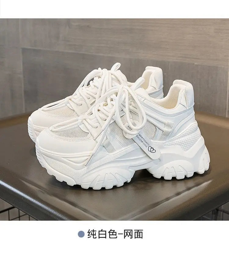 Zapatillas de Plataforma para Mujer - Suela Gruesa, Estilo Casual