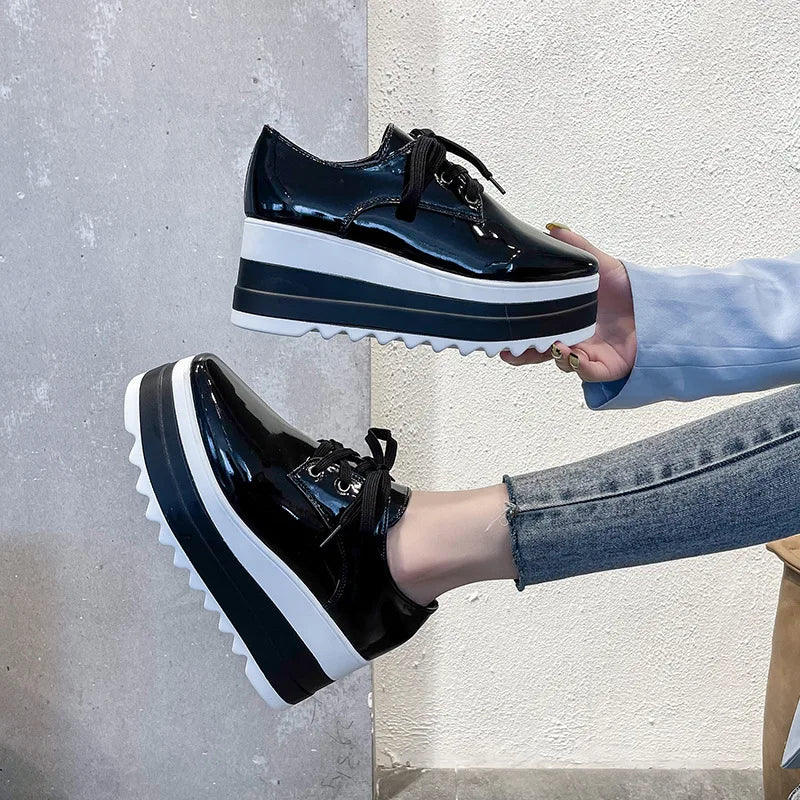 Mocasines de Plataforma para Mujer – Suela Gruesa Brogue